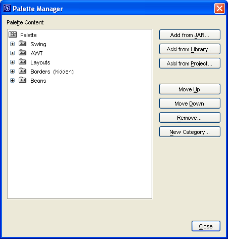 GUI Editor interface