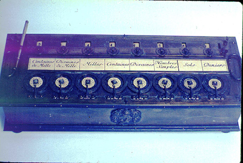 Picture of Pascal's adding machine